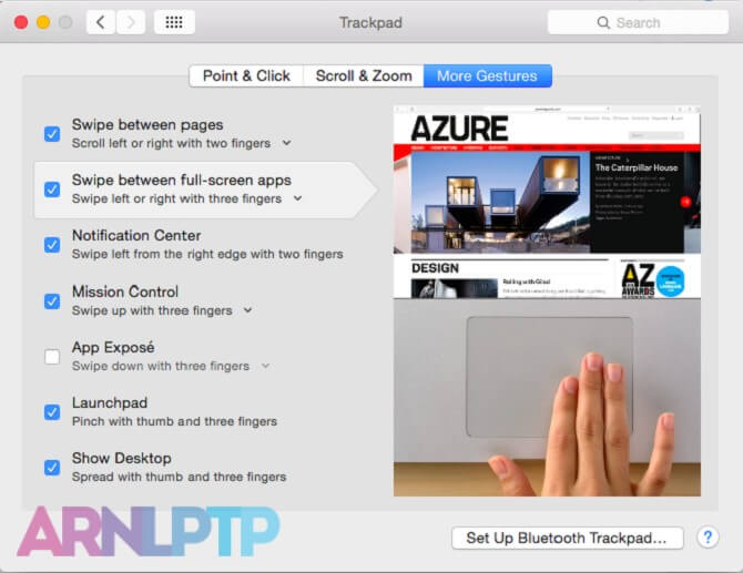 Mac Trackpad Settings