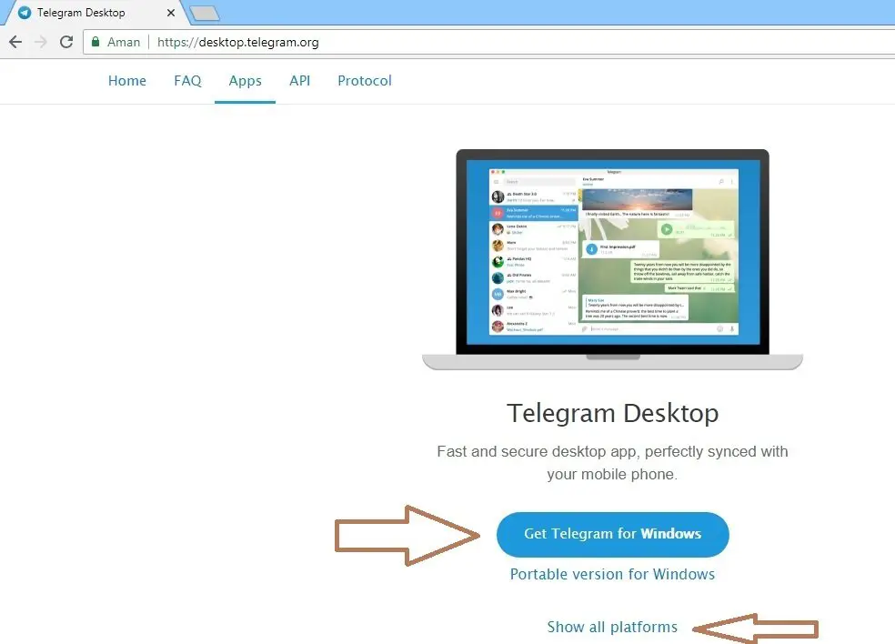Menggunakan Telegram di Laptop G1