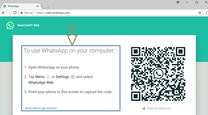 Cara 1 Langkah 3 WhatsApp di Laptop