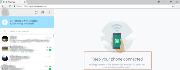 Cara 1 Langkah 3.6 Whatsapp di Laptop