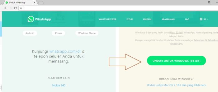 Cara 2 Langkah 1 Whatsapp di Laptop