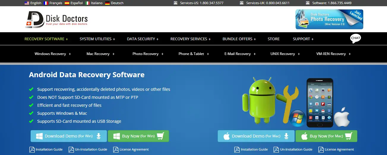 Disk Doctors Android Recovery