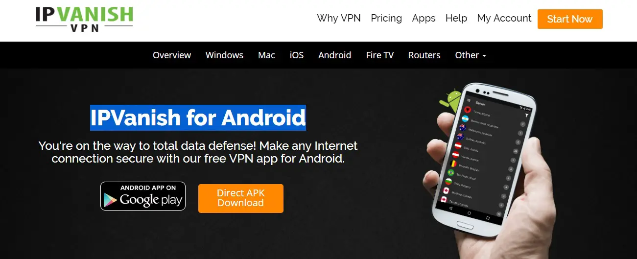 IPVanish Untuk Android