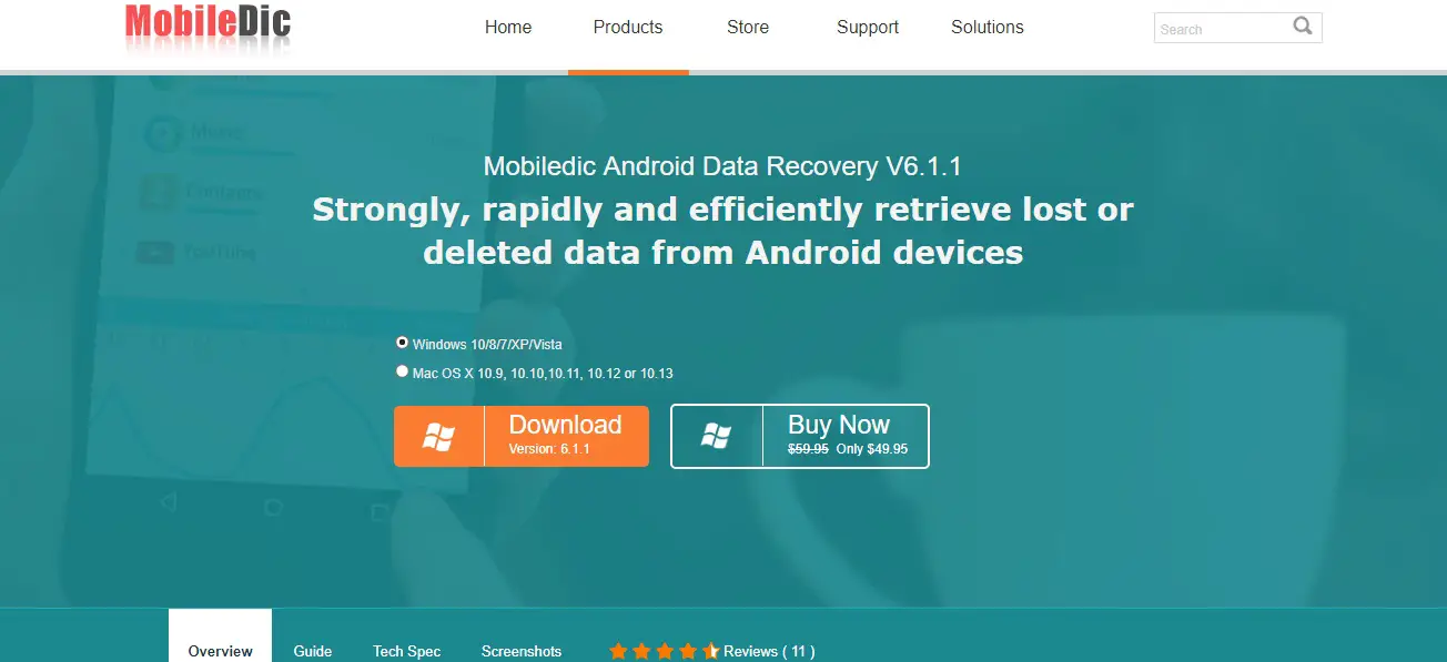 Mobiledic Android Data Recovery