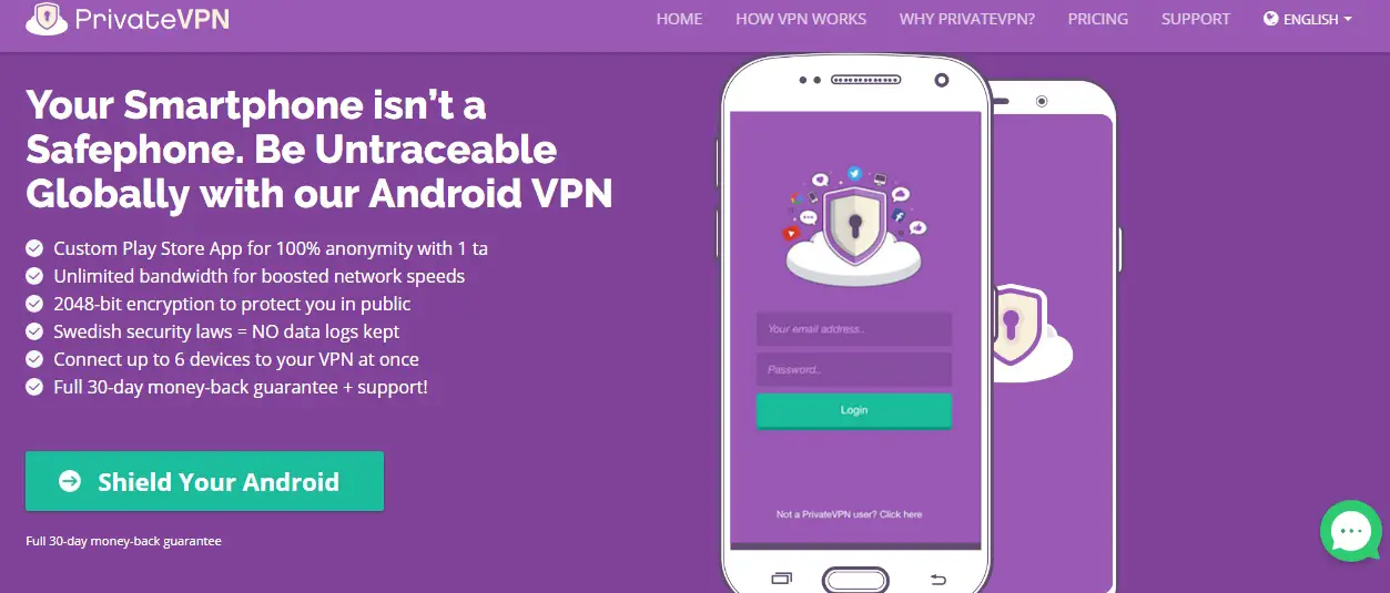 PrivateVPN Untuk Android