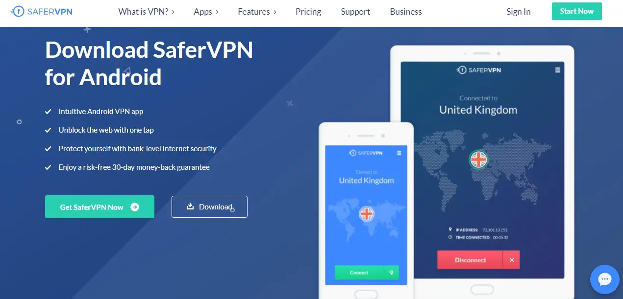 SaferVPN Untuk Android