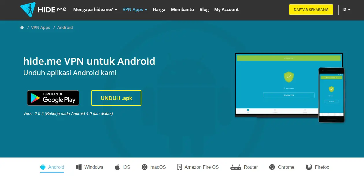 hide.me VPN Untuk Android