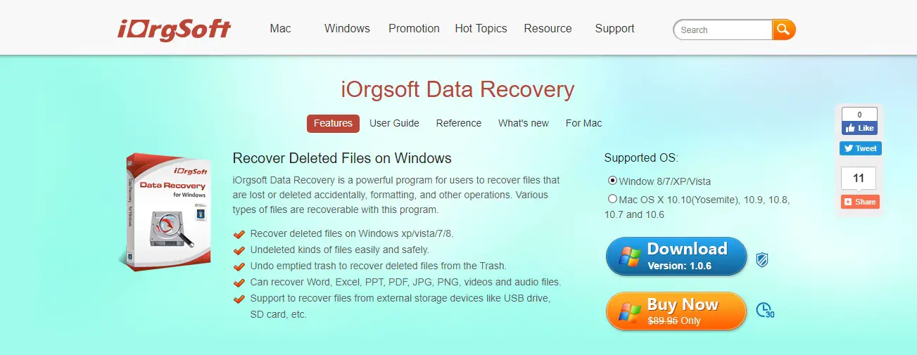 iOrgsoft Data Recovery