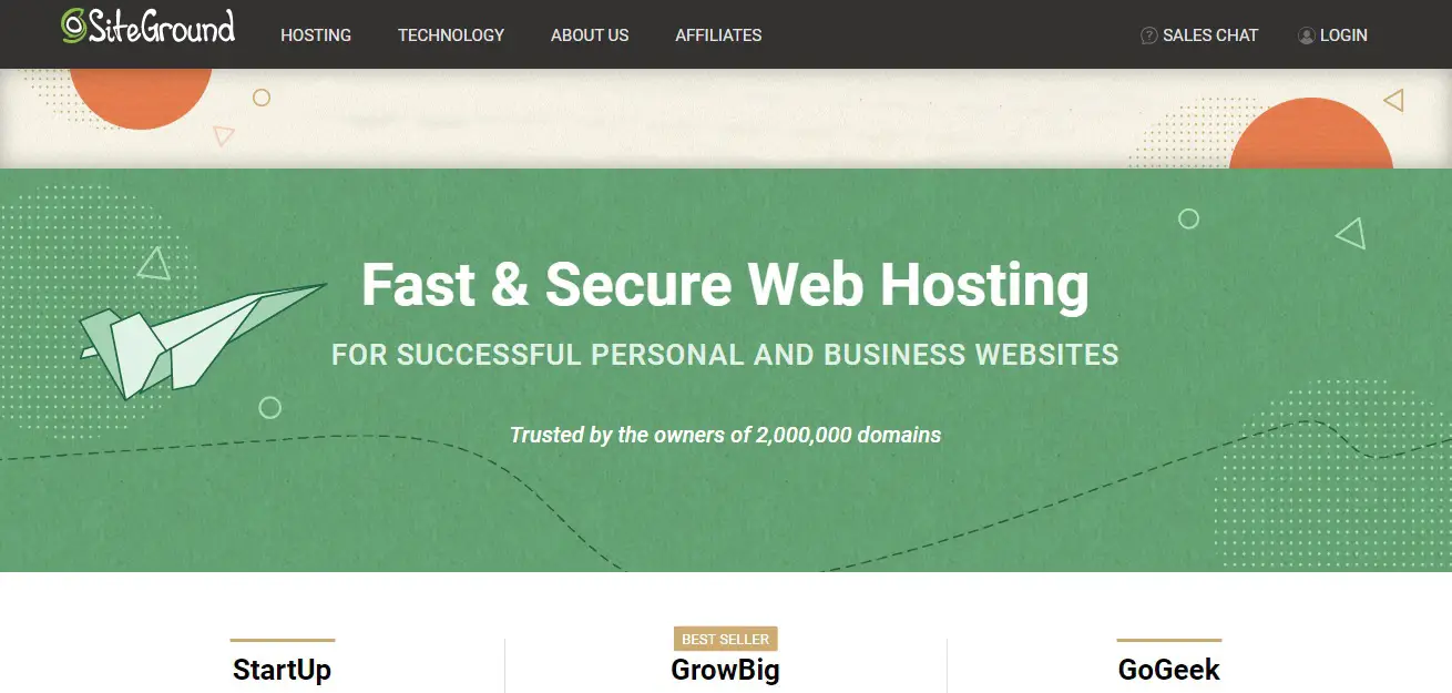 Hosting Web Siteground