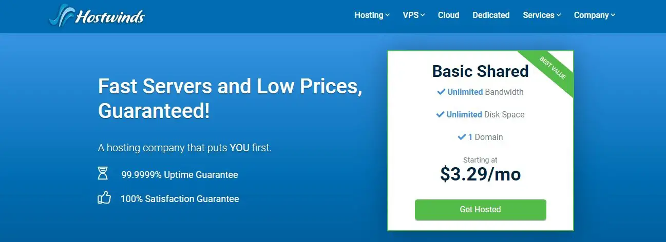 Hostwinds Web Hosting